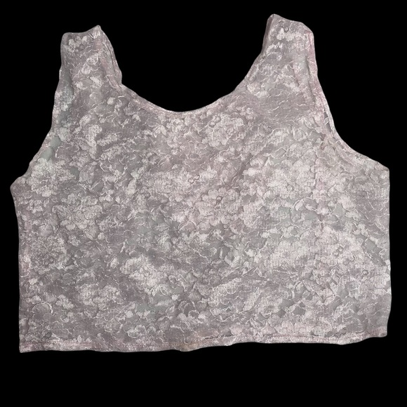 Floral Lace Cropped Top - Picture 3 of 3